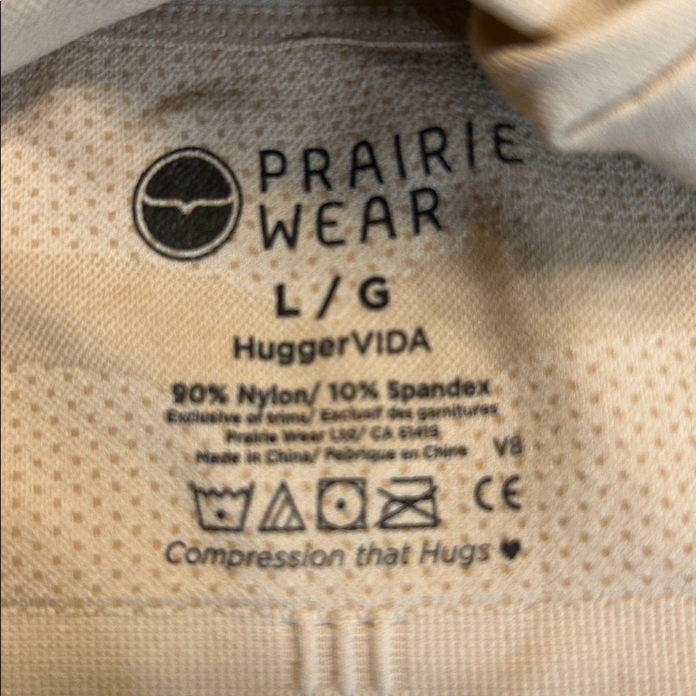 PRAIRIE WEAR Women's Cream Sports Bran SIZE LARGE - Picture 7 of 7